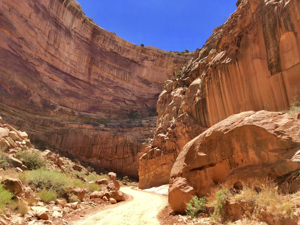 Offroading in amazing scenery in Capitol Reef National Park