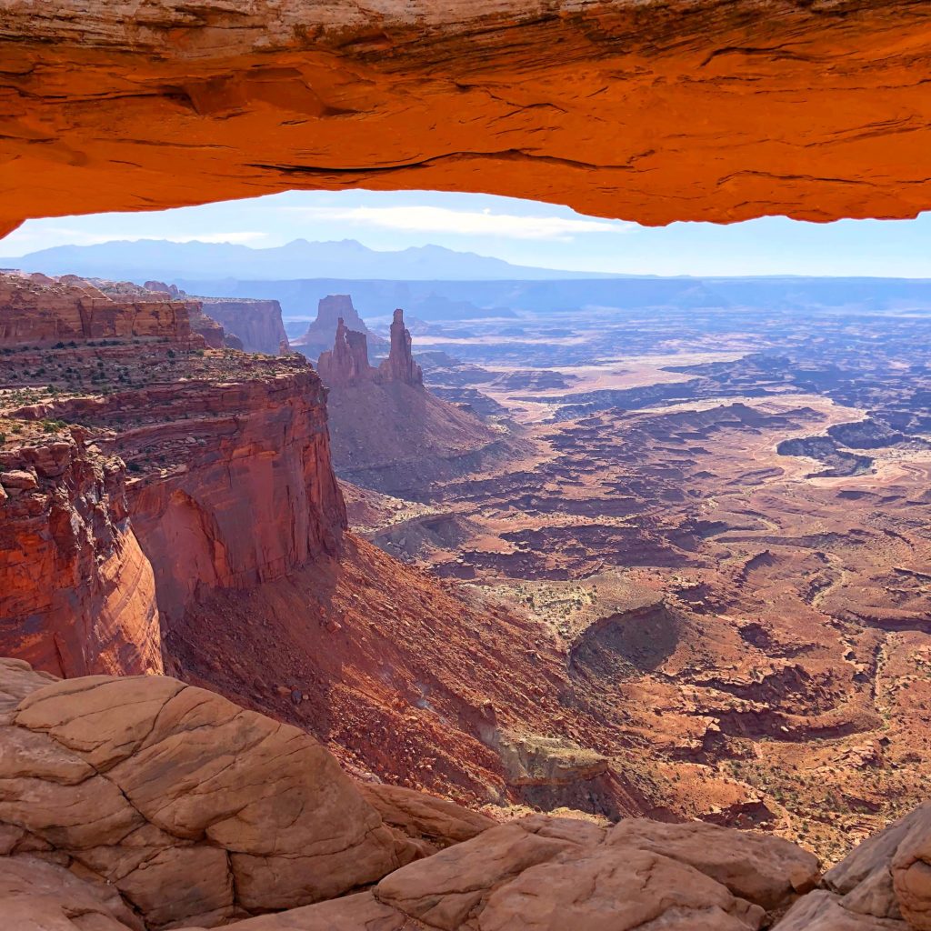 View from Mesa Arch in Canyonlands National Park, All 60 US National Parks Ranked