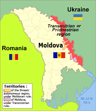 tiraspol, transnistria map