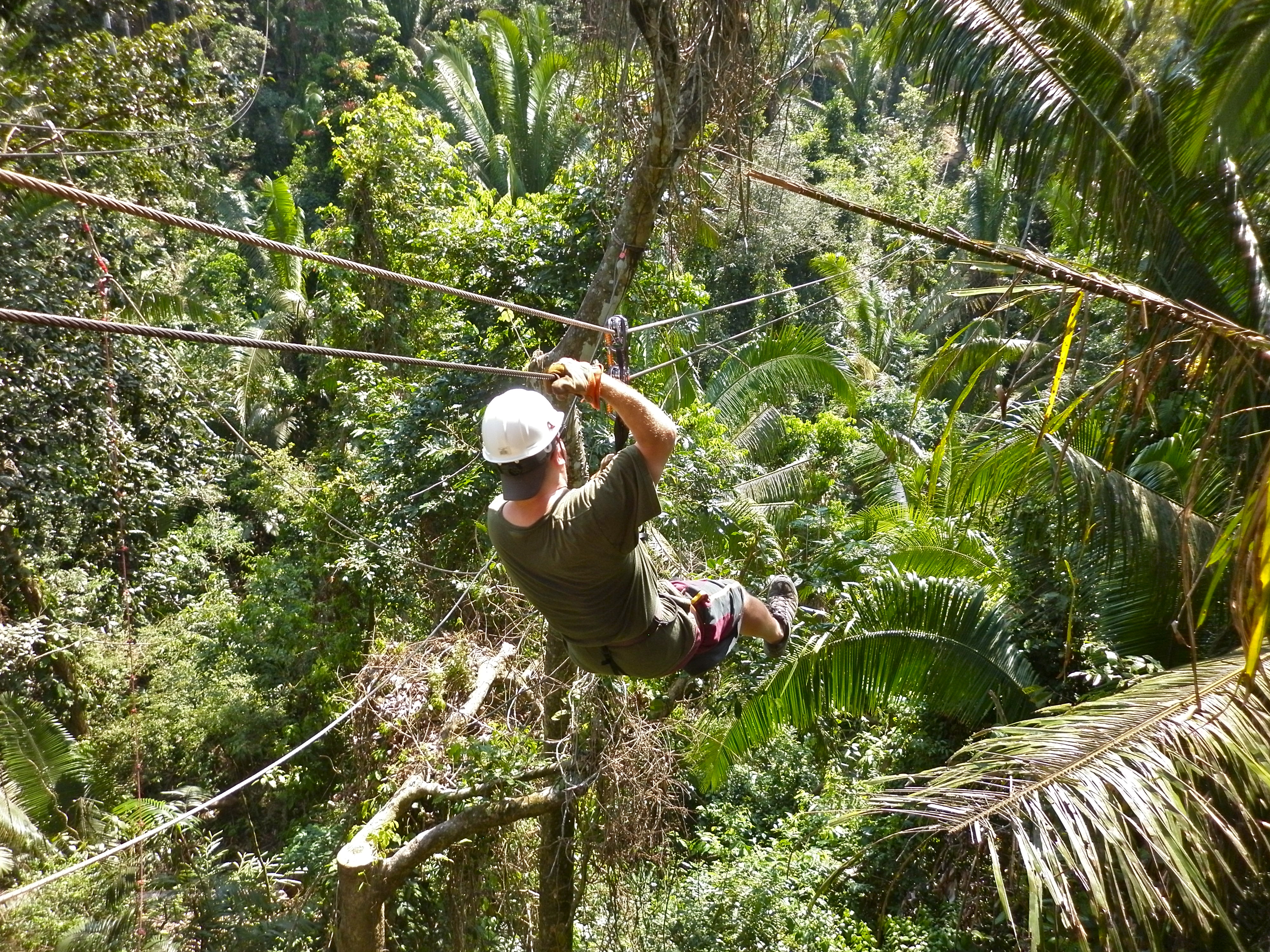 Ziplining in Belize