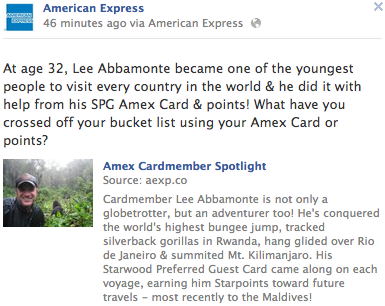 AMEX Cardmember Spotlight