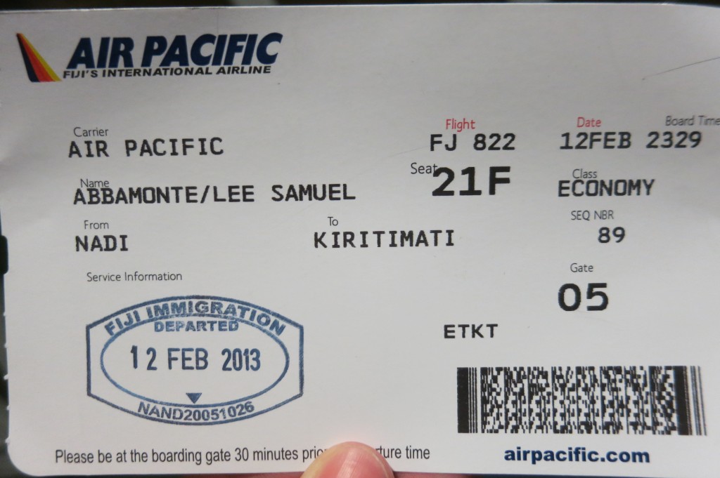 Kiritimati, Kiribati, Christmas Island, travel, Fiji, Air Pacific, airport