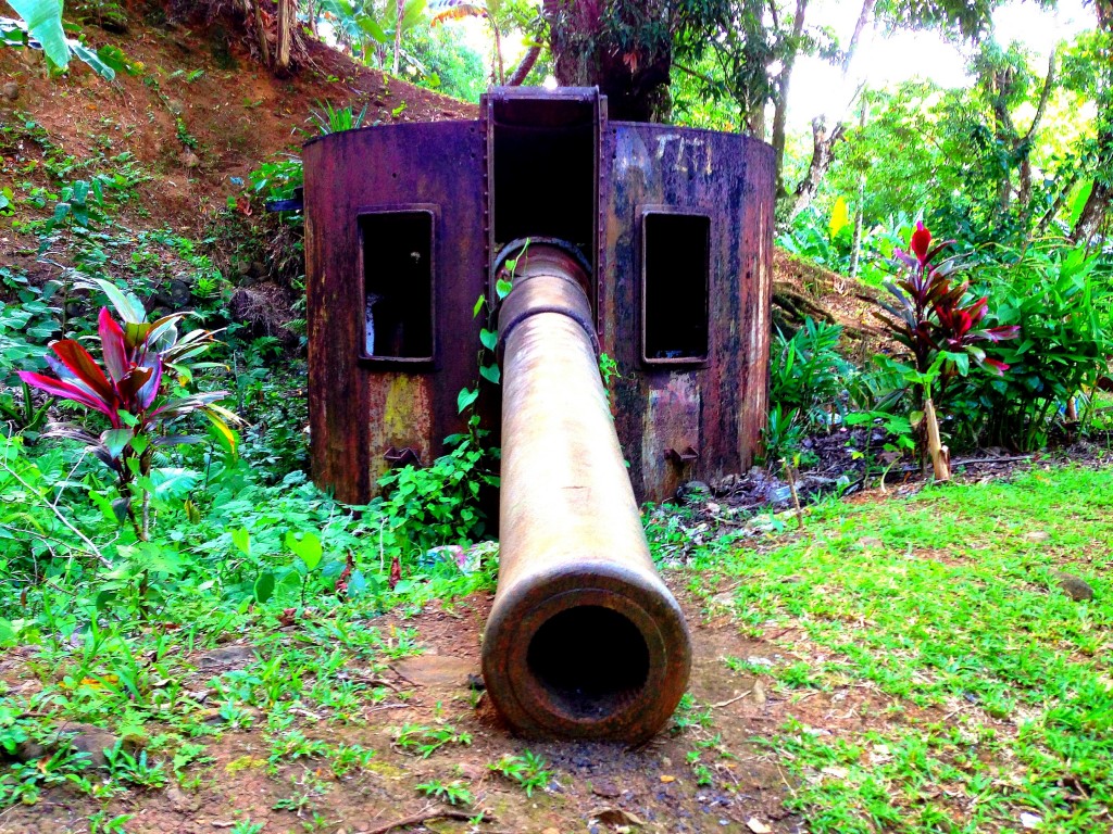 Gun, Japanese Lighthouse, Chuuk, Micronesia, FSM, Federated States of Micronesia, Truk, Pacific, island, travel