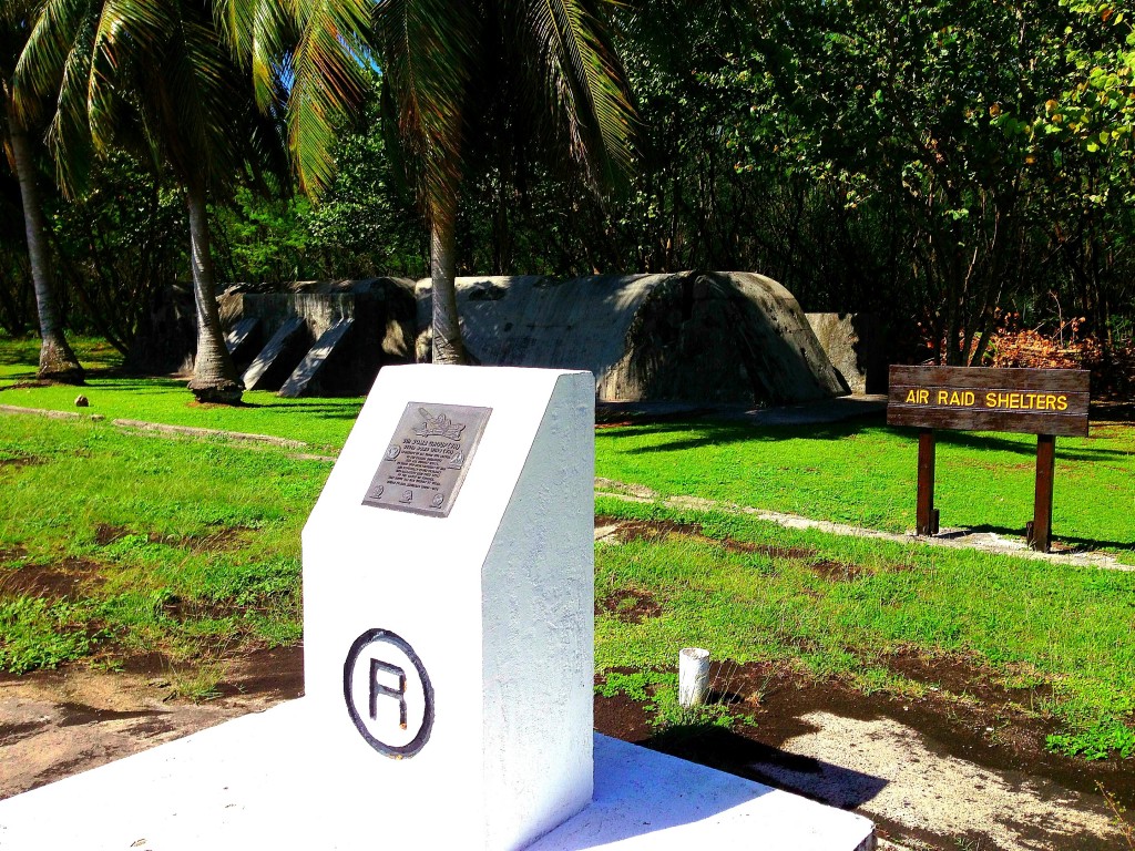 Tinian, World War II, Pacific, air raid shelters