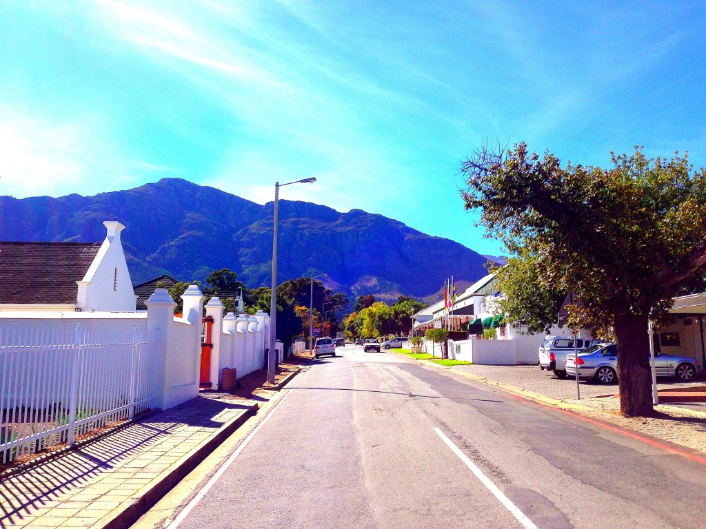 Franschhoek, vineyards, La Residence Hotel, view, mountains, South Africa, Western Cape, Cape Wine Lands, small town, Africa