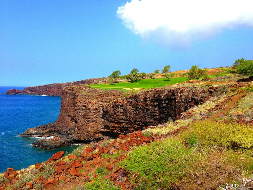 Golf, Lanai, Challenge at Manele Bay, Four Seasons at Manele Bay, Four Seasons, Hawaii, Bill Gates wedding, Bill Gates, 12th hole at Manele Bay