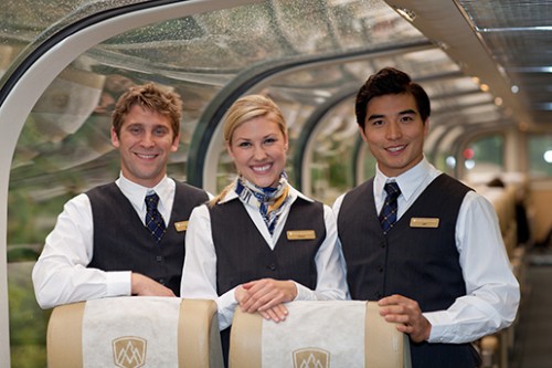 Goldleaf service, Rocky Mountaineer, train, Canada, Vancouver, Jasper, British Columbia, Alberta