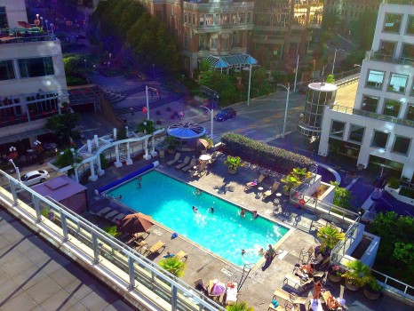 Fairmont Waterfront, pool, Vancouver