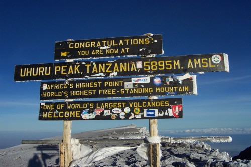 Mount Kilimanjaro Summit, Uhuru Peak, Africa, Tanzania