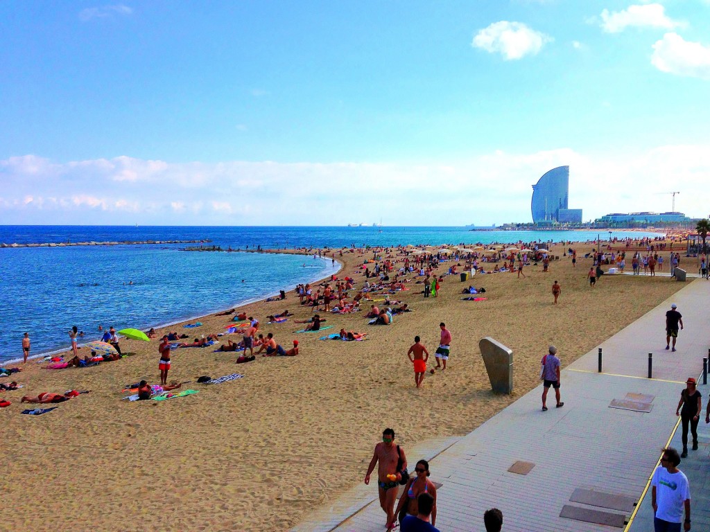 Barcelona, Beach, Spain