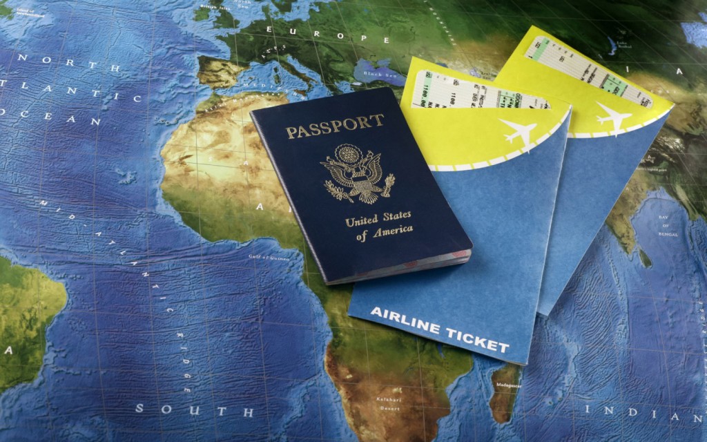 Travel, passport, tickets