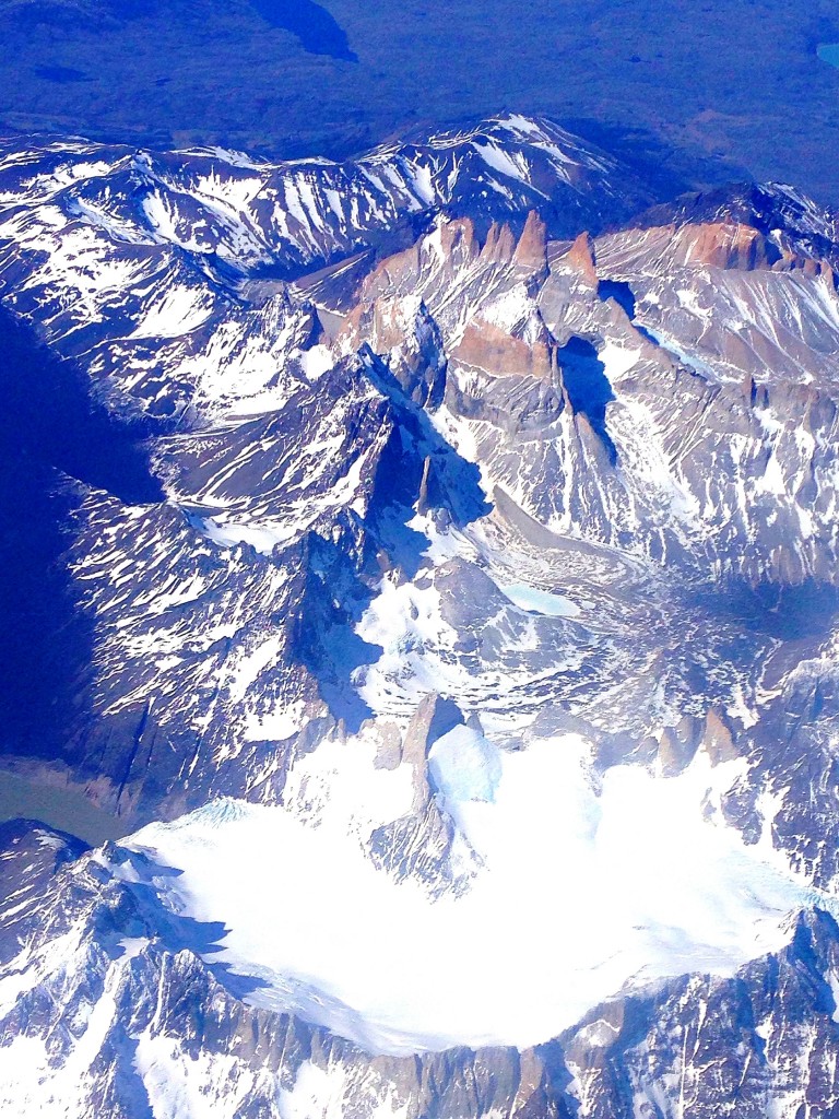 Torres del Paine from the sky, Chile