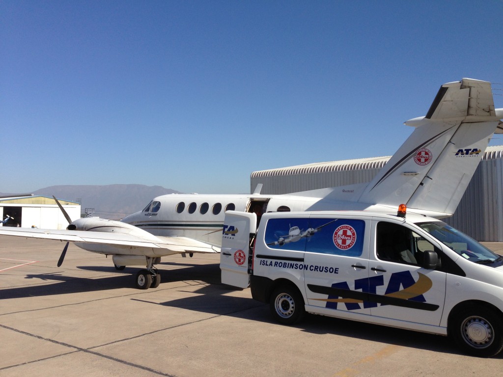 Robinson Crusoe Island, Chile, ATA Airlines, Santiago International Airport