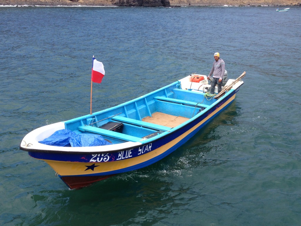 Robinson Crusoe Island, Chile, boat to town