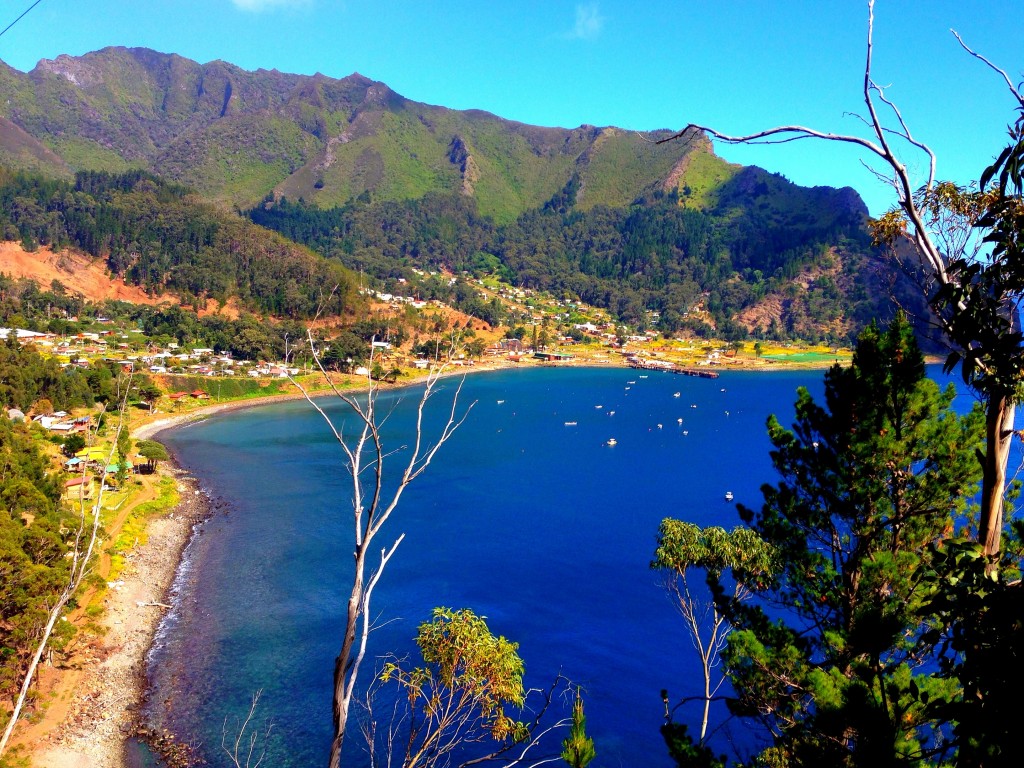 Robinson Crusoe Island, Chile, San Juan Bautista, view