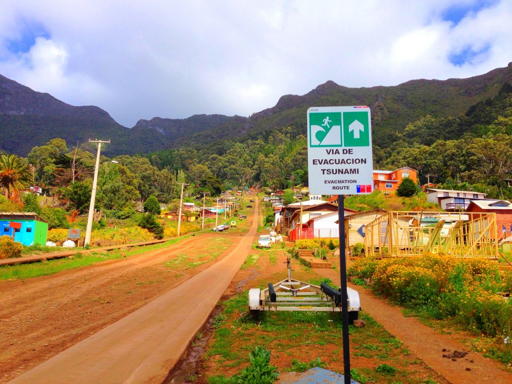 Robinson Crusoe Island, Chile, San Juan Bautista, tsunami, evacuation route