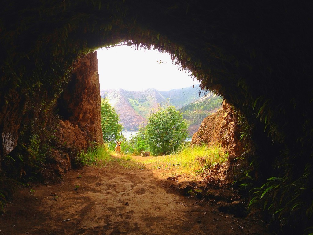 Robinson Crusoe Island, Chile, San Juan Bautista, caves