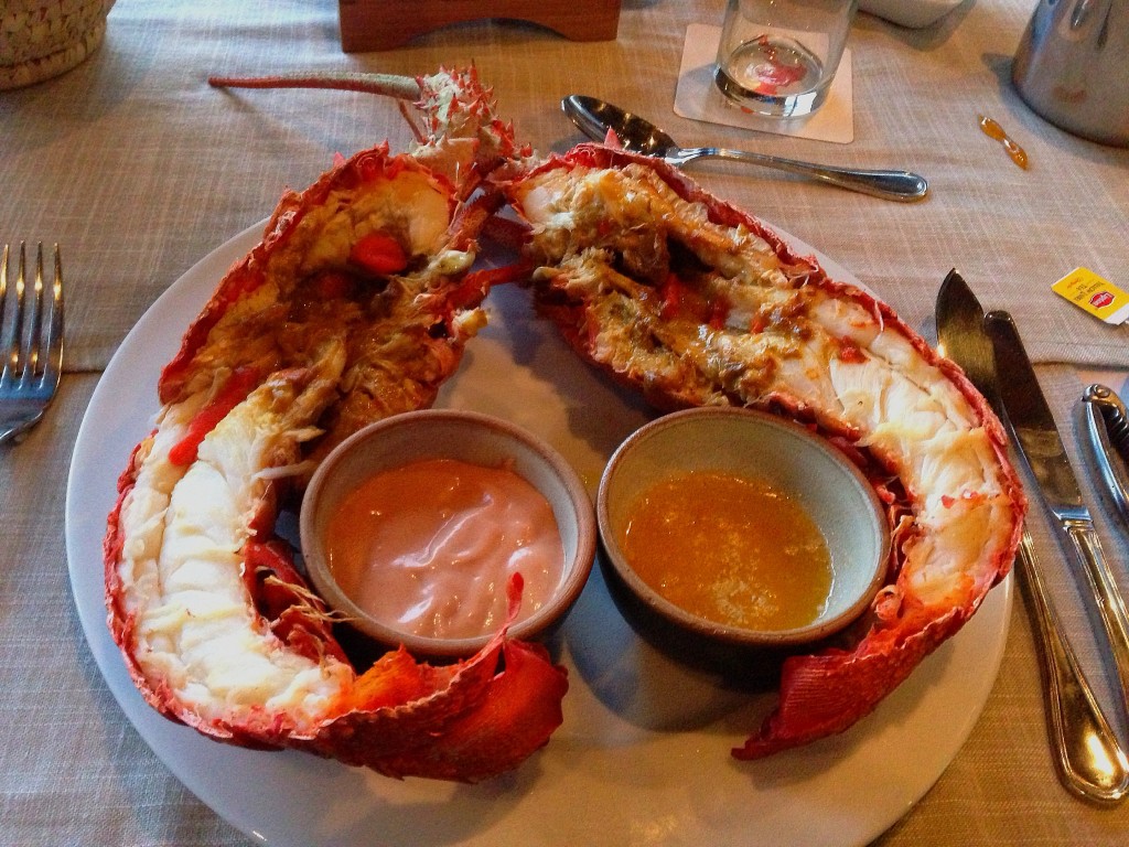 Robinson Crusoe Island, Chile, Crusoe Island Lodge, lobster