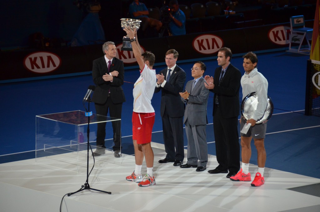 Australian Open, Melbourne, Australia, Stan Wawrinka, Rafael Nadal, trophy