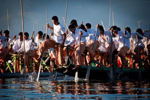 leg rowing, myanmar