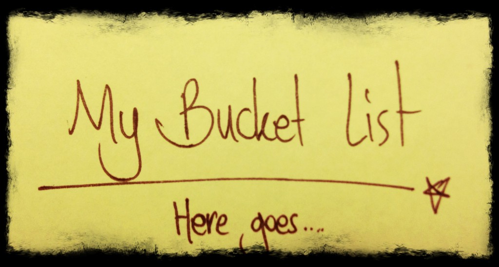 my bucket list