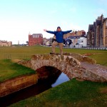Lee Abbamonte, Swilcan Bridge, the Old Course at St. Andrews, St. Andrews, golf, Scotland
