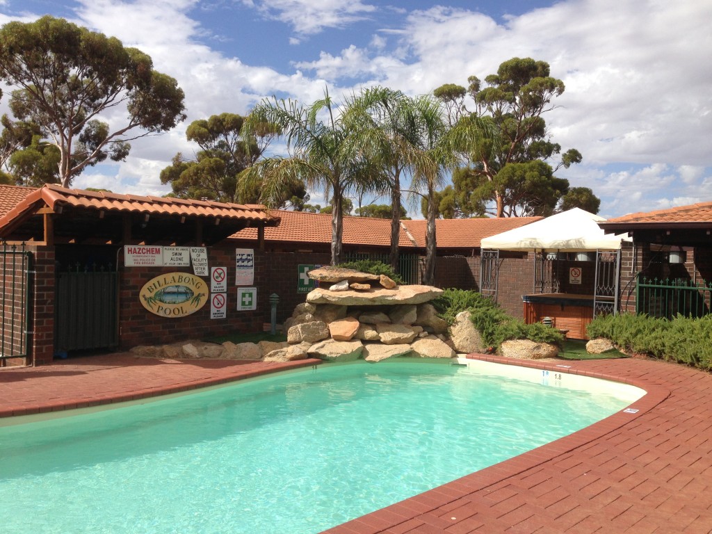Wave Rock Motel, pool, Hyden, Western Australia, Australia