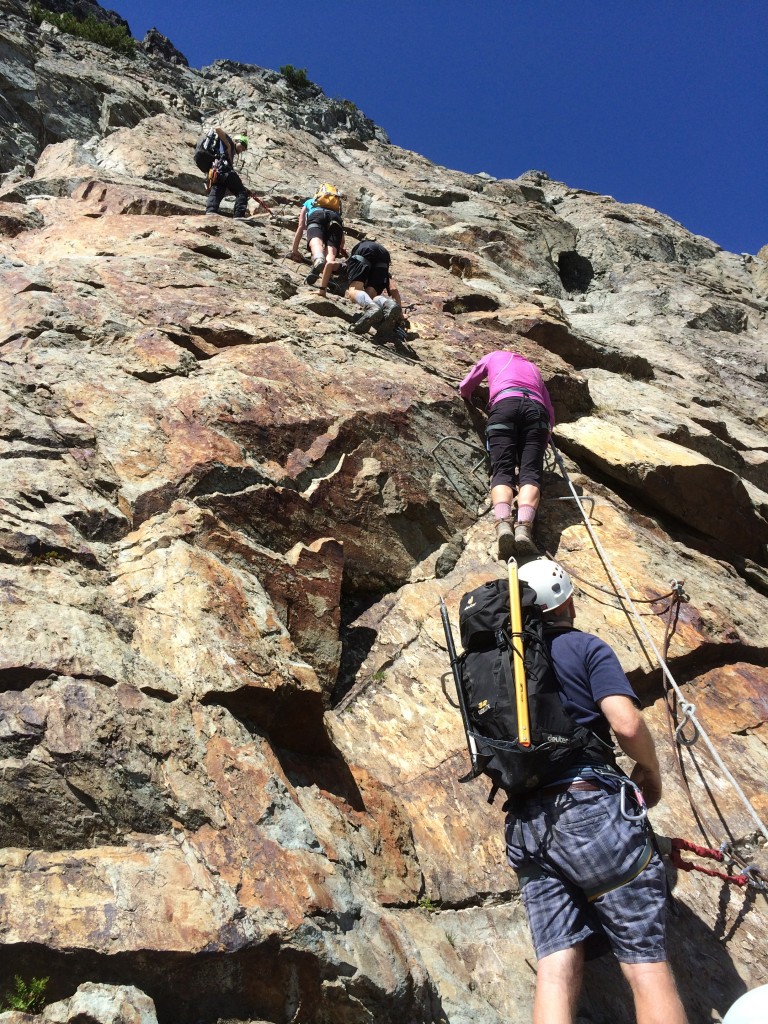 via ferrata lineup