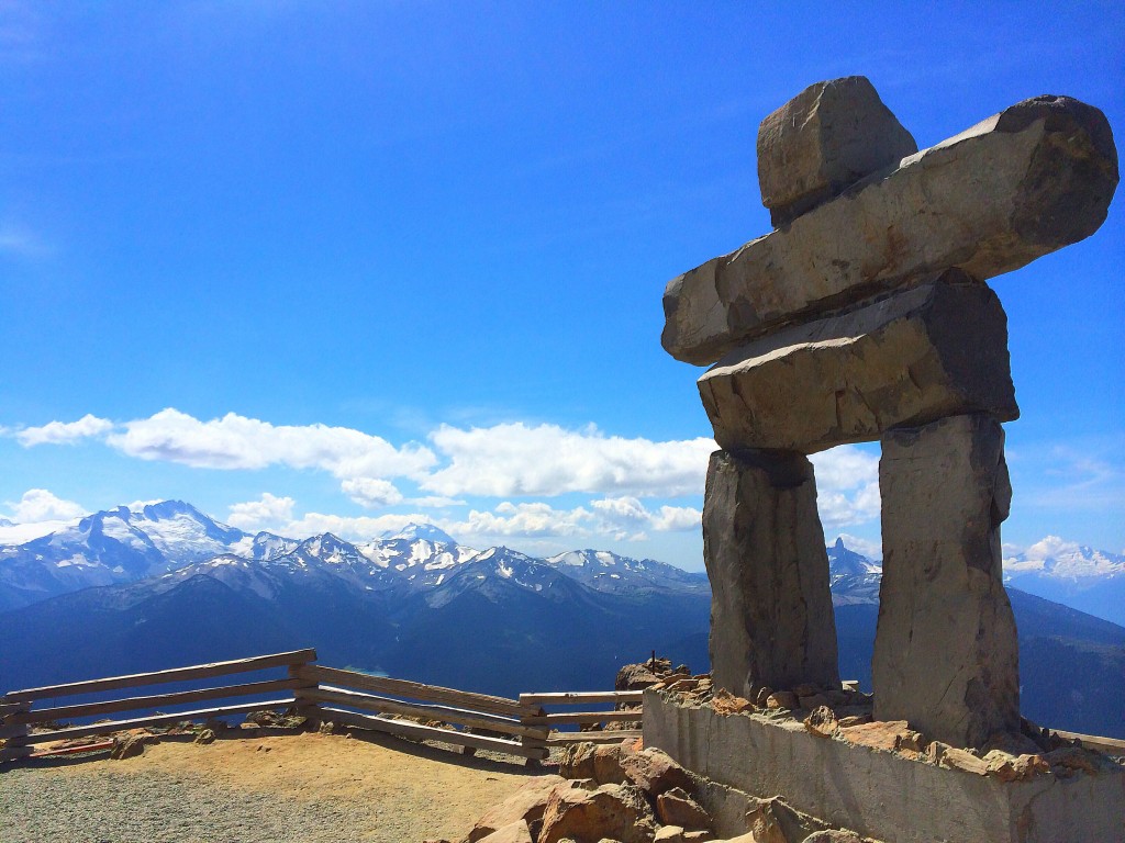 Whistler Mountain top view