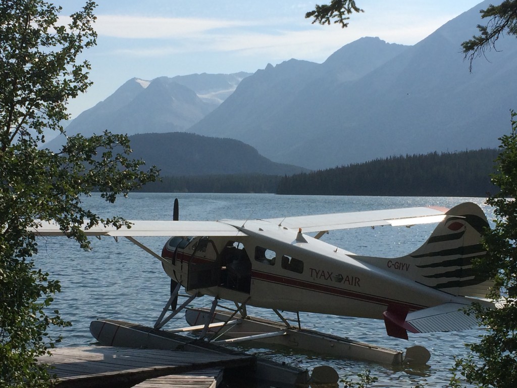 float plane on water