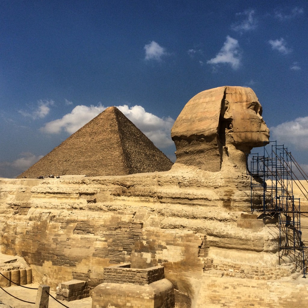 Sphinx, Pyramids, Cairo, Egypt, Africa