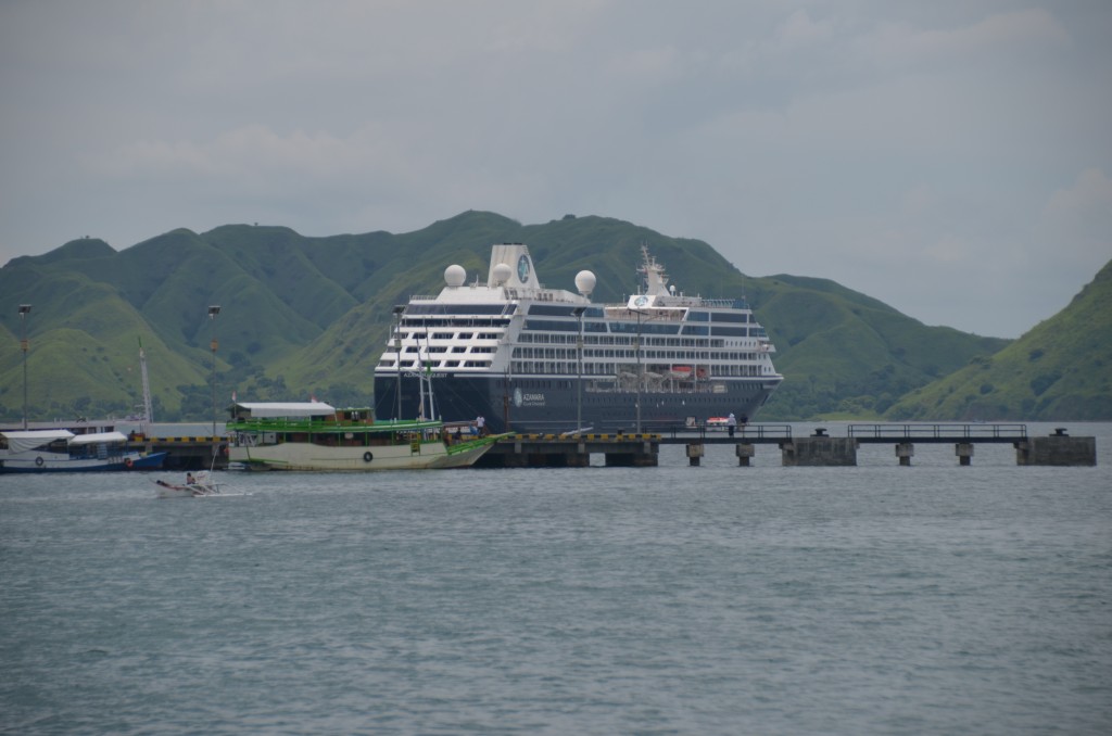 Komodo Island, Komodo Dragon, Indonesia, Azamara Quest anchored