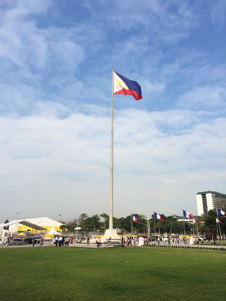 Rizal Park, Manila, Philippines, flag