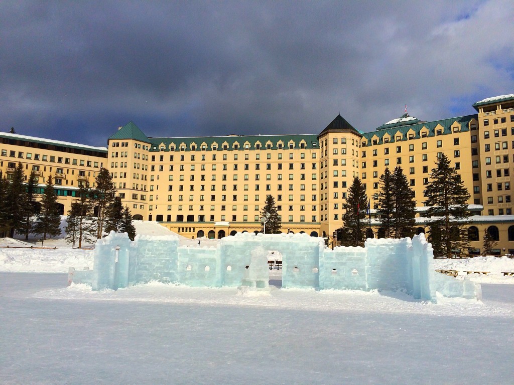 Fairmont Chateau Lake Louise, pond hockey, lake Louise