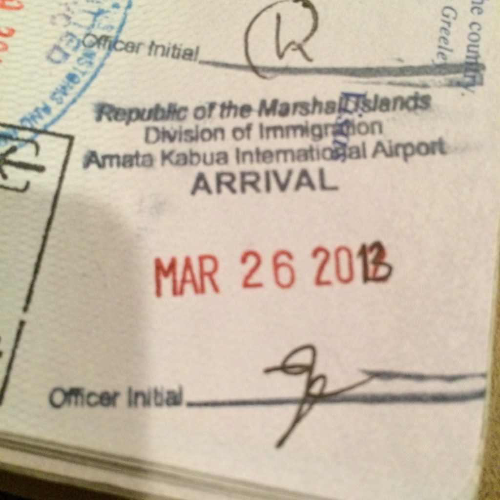 Marshall Islands, Majuro, Passport Stamp