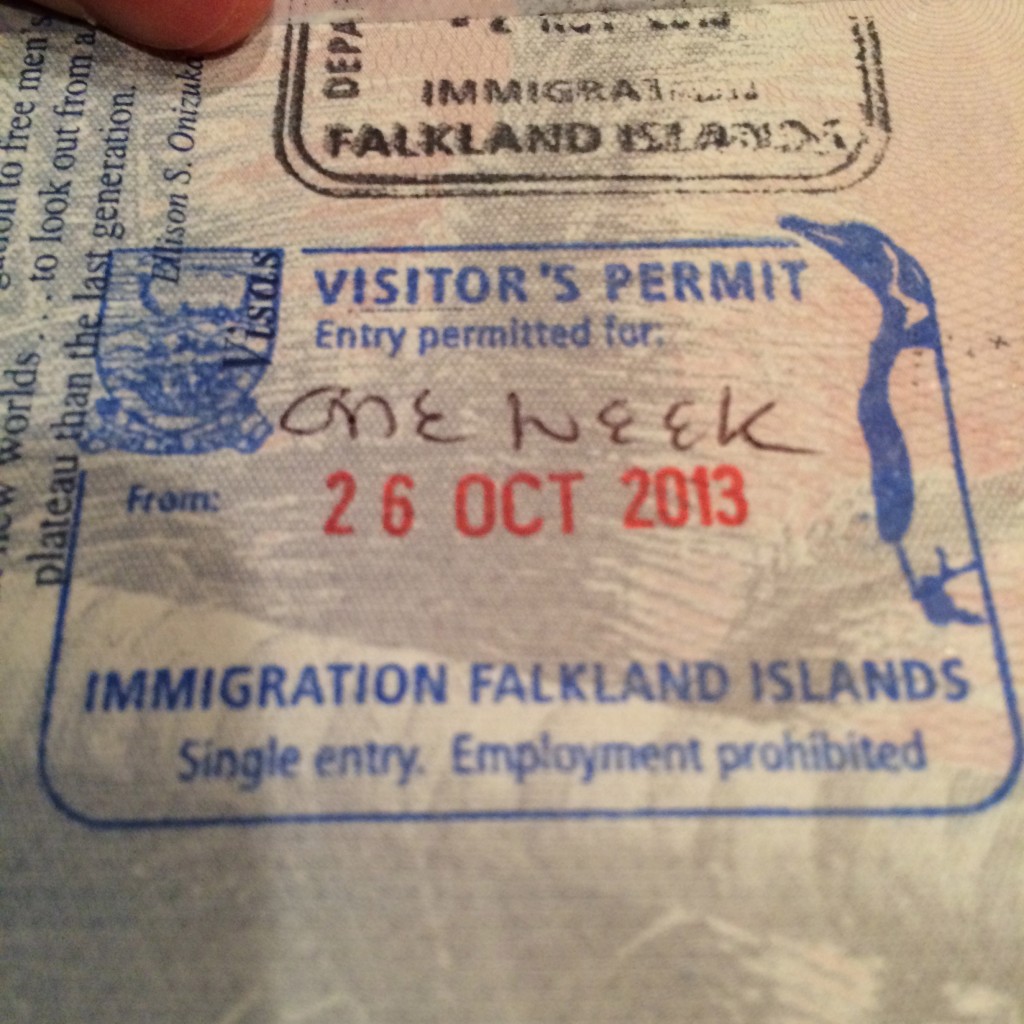 Falkland Islands, Passport Stamp