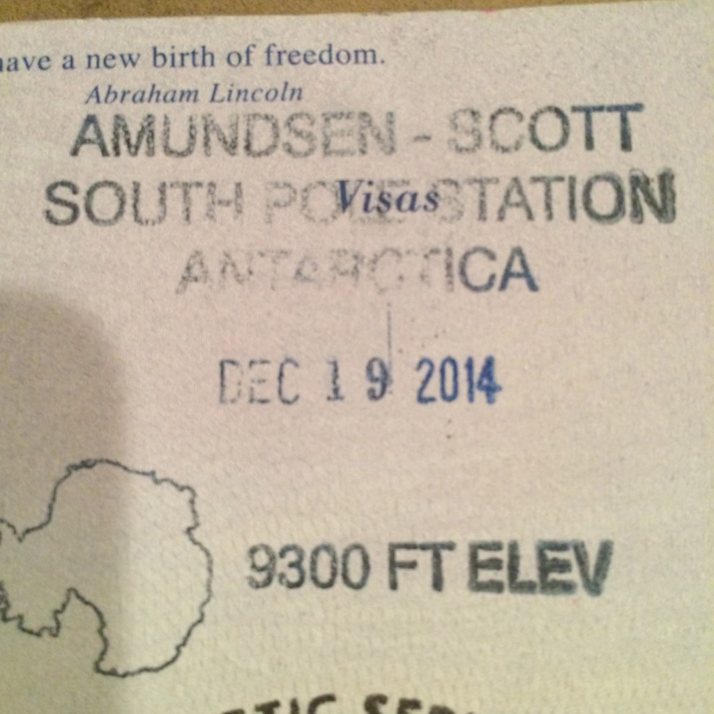 South Pole, Antarctica, Passport Stamp