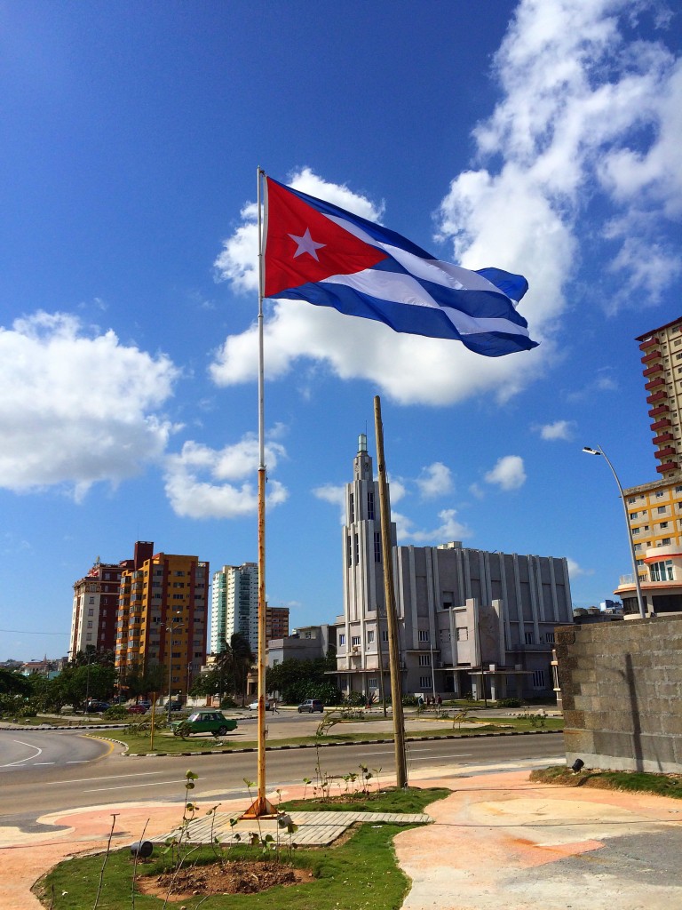 Cuban Flag, Havana, Cuba