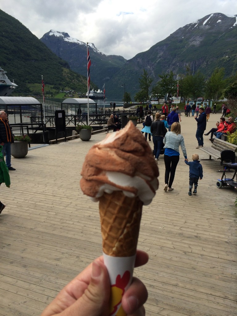Geirangerfjord, Geiranger, Norway, Travel, ice cream