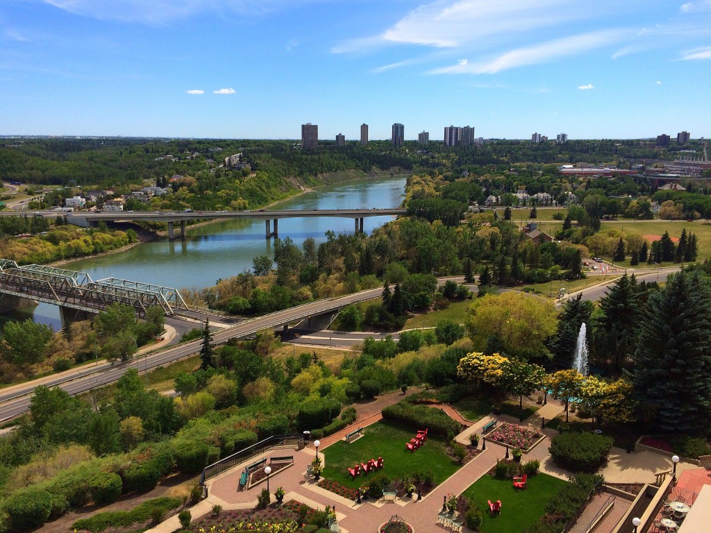 Edmonton, Alberta, Canada, view, Fairmont Hotel MacDonald