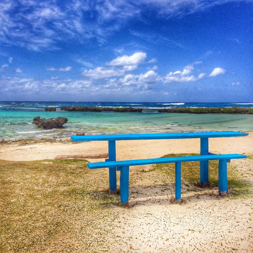 Eton Beach, Vanuatu, picnic table