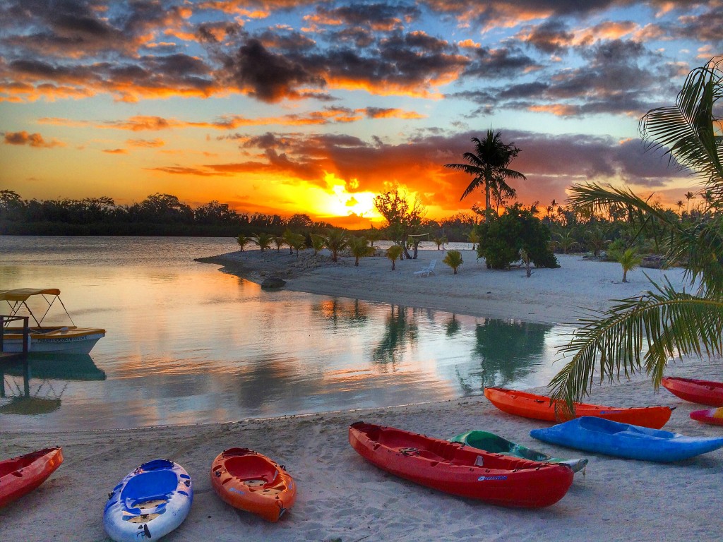 Sunset at the Aquana Beach Resort