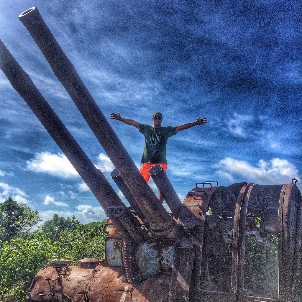 Nauru, Lee Abbamonte, Japanese artillery