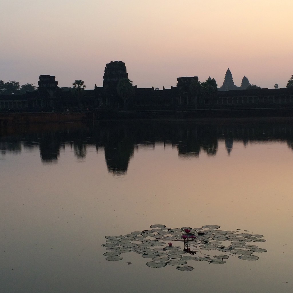 Angkor Wat, Siem Reap, Cambodia, sunrise, reflection