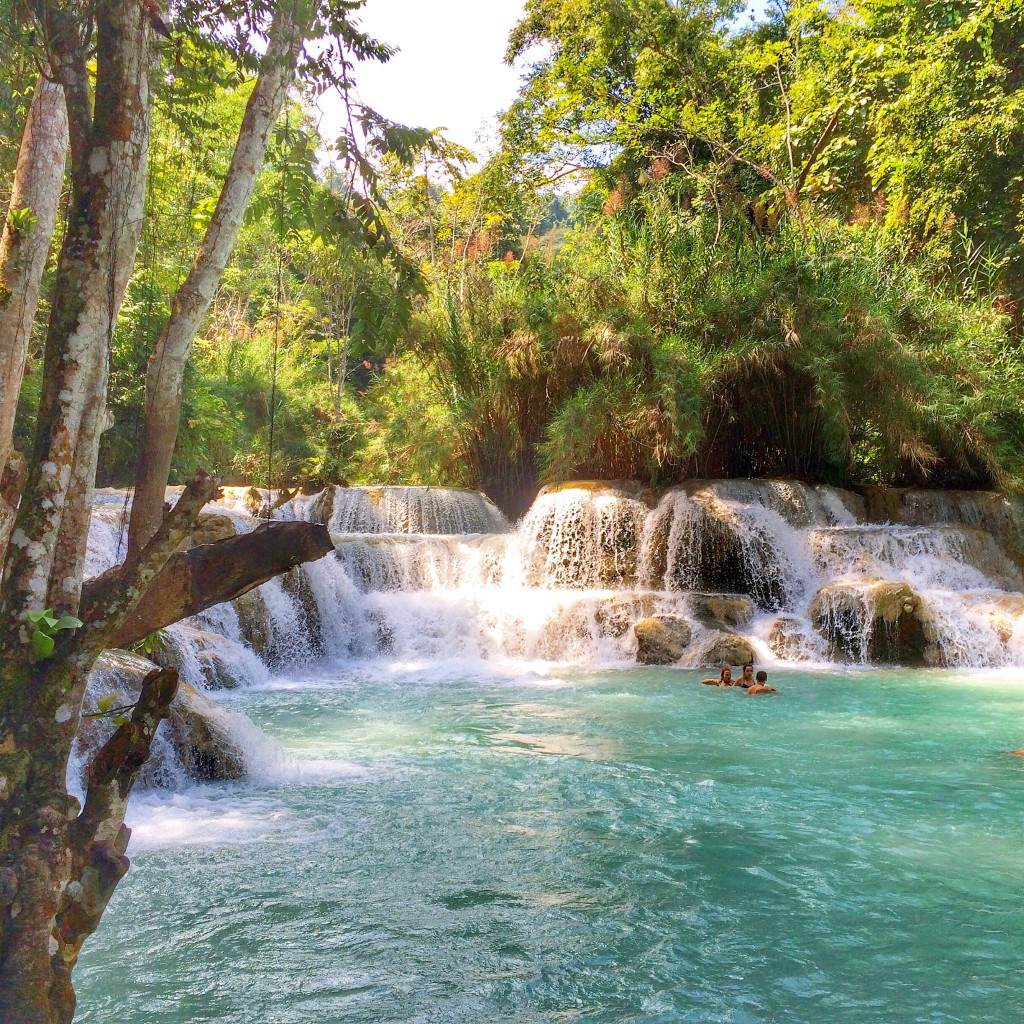 Tat Kuang Si waterfalls, Luang Prabang, Laos, waterfall