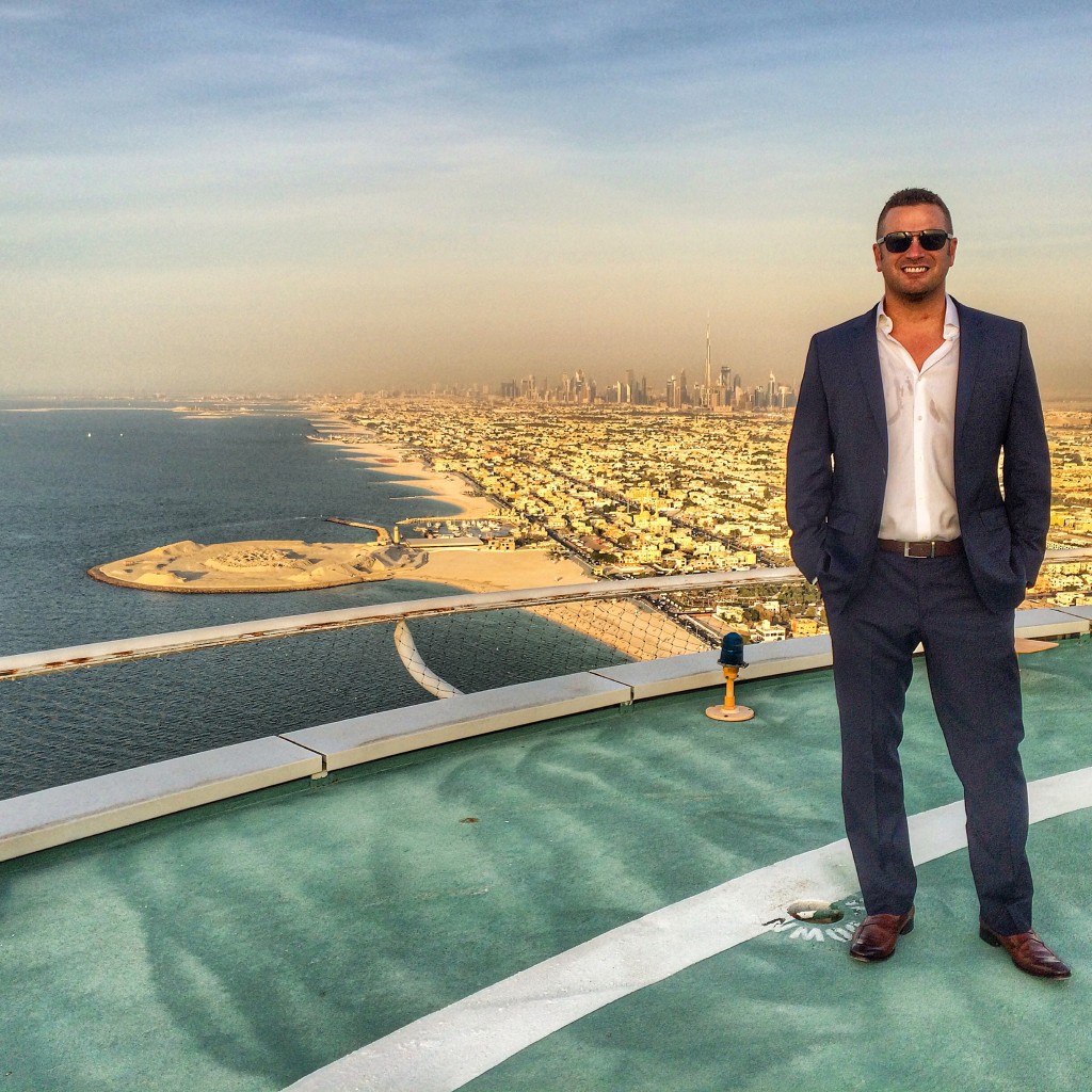 Lee Abbamonte, helipad, Jumeirah, Burj Al Arab, Dubai, UAE, United Arab Emirates