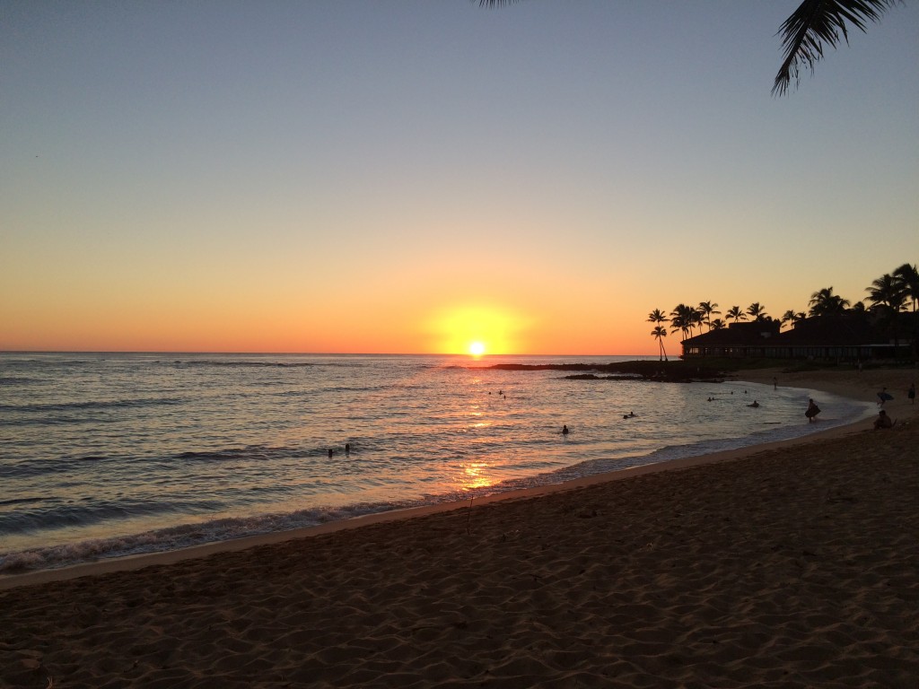 Kauai, sunset, Poipu Beach