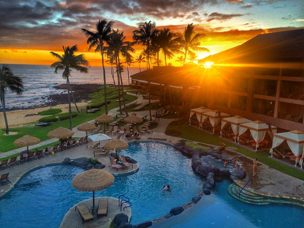 Sheraton Kauai, Kauai, Hawaii, sunset