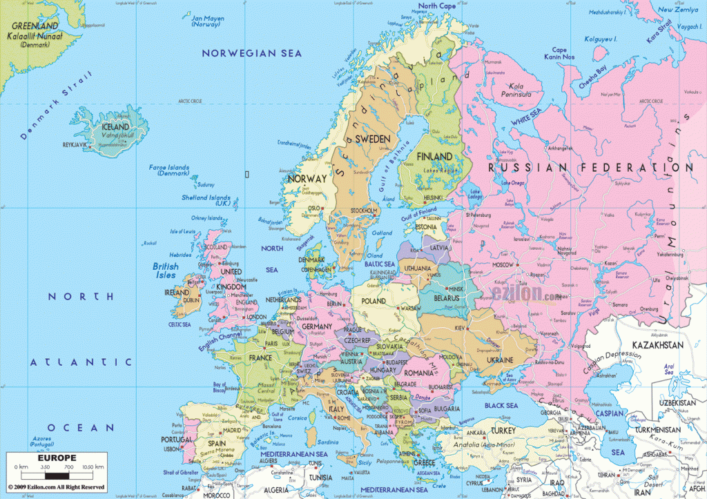 map of europe