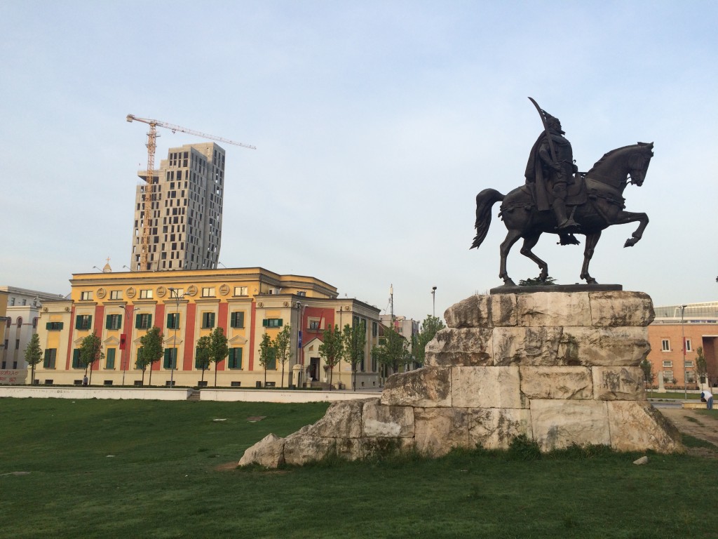 2 Days in Tirana, Albania, Tirana, Skanderbeg Square, opposite view